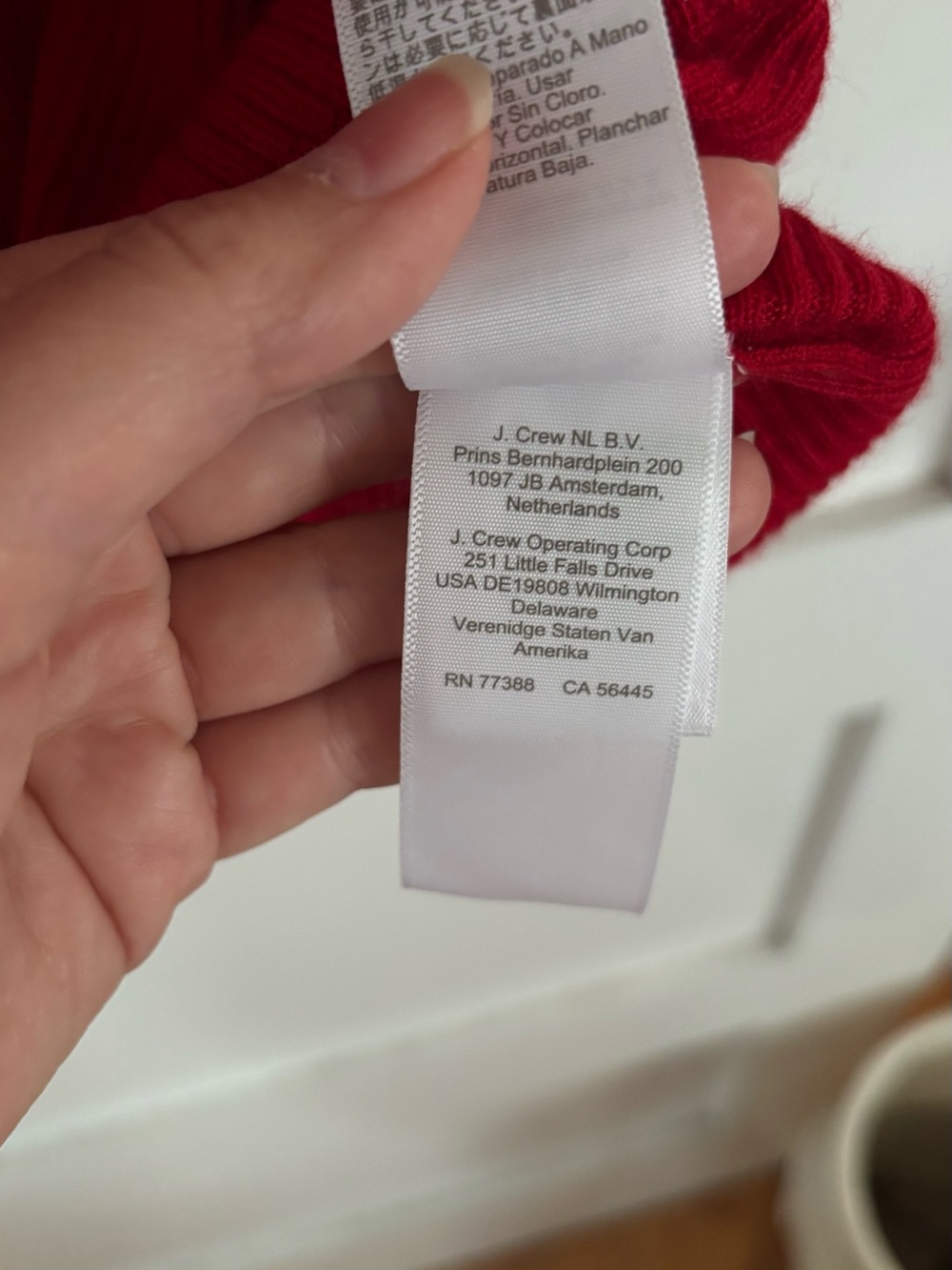 J. Crew Red Ribbed Button-Front Tank Top - Picture 4 of 4